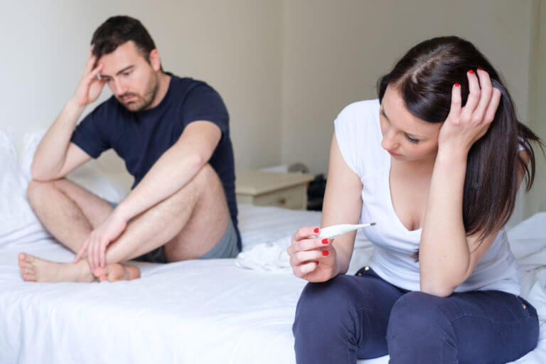 Man suffering with male infertility